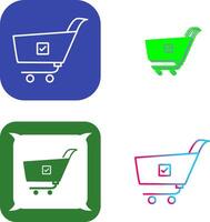 Unique Confirm Order Icon Design vector