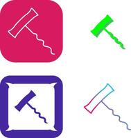 Unique Corkscrew Icon Design vector