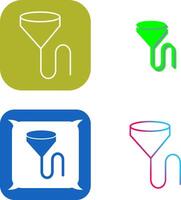 Unique Beer Bong Icon Design vector