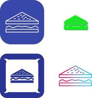 Unique Sandwich Icon Design vector