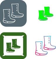 Unique Boots Icon Design vector