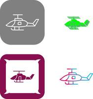 Military Helicopter Icon Design vector