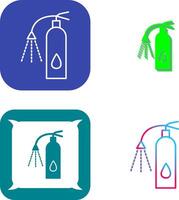 Unique Using Extinguisher Icon Design vector