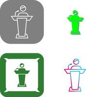 Elected Candidate Icon Design vector