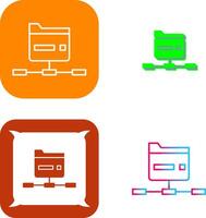 Network Folder Icon Design vector