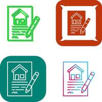 Contract Icon Design vector