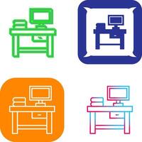 Table Icon Design vector