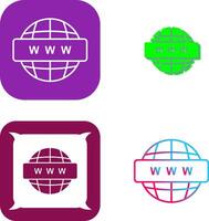 World Wide Web Icon Design vector