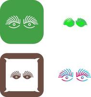 Longlashes Icon Design vector