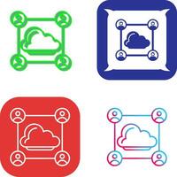 Network Icon Design vector