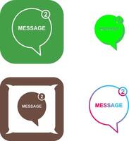 Message Bubbles Icon Design vector