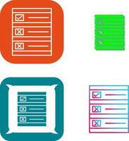 Ballot Paper Icon Design vector