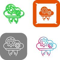 Cloud Computing Icon Design vector