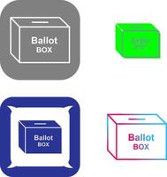 Ballot Box Icon Design vector