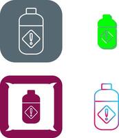 Pesticide Bottle Icon Design vector