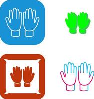 jardinería guantes icono diseño vector