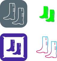 Gardening Boots Icon Design vector