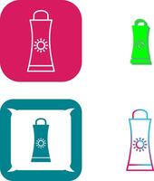 Sunblock Cream Icon Design vector