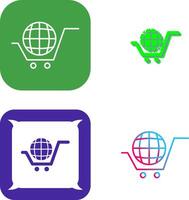 Global Shopping Icon Design vector