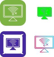 Disconnected Network Icon Design vector