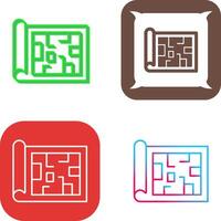Blueprint Icon Design vector