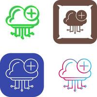 Cloud Computing Icon Design vector