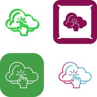 Cloud Computing Icon Design vector