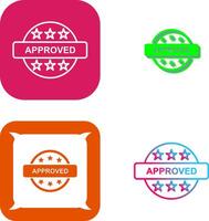 Approved Icon Design vector