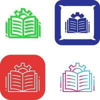 diseño de icono de libro abierto vector