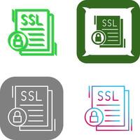 SSL Icon Design vector