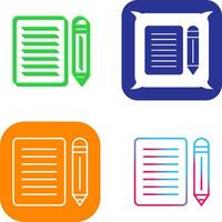 Note Icon Design vector