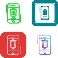 Delete Icon Design vector