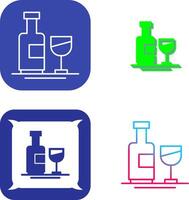 Wine Bottle Icon Design vector