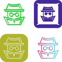 Hacker Icon Design vector