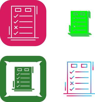 Today to Done CheckList Icon Design vector