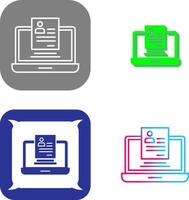 Registration Icon Design vector