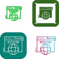 Browser Icon Design vector
