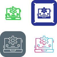 Laptop Icon Design vector