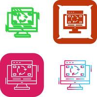Update Icon Design vector