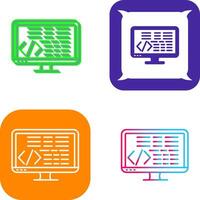 Coding Icon Design vector