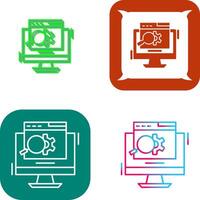 Search Engine Icon Design vector