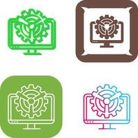 Monitor Icon Design vector