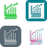 Bar Chart Icon Design vector