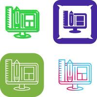 Web Design Icon Design vector