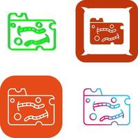 Worm Icon Design vector