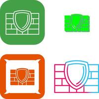 Firewall Icon Design vector