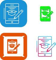 Online Course Icon Design vector