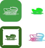 Snowmobile Icon Design vector