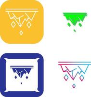 Icicle Icon Design vector