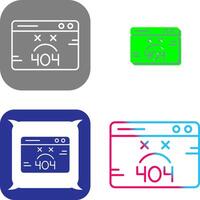 404 Error Icon Design vector